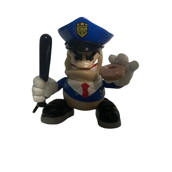 Tech Deck Dude Barney Cop Officer Donut Club X-Concepts 2002  With Donut & Baton - Picture 1 of 5